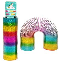 Glitzer-Spirale "Einhorn" in Regenbogenfarben, 14,5cm, Treppenläufer von LG-Imports