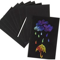 Kratzpapier "Regenbogen", 8 Blatt, 21cm x 14cm von LG-Imports