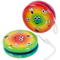 Metall-Yoyo mit lustigen Gesichtern, 1 Stück von LG-Imports