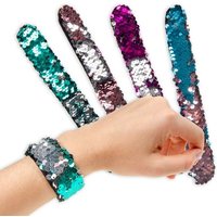 Pailletten Schnapparmband, verschiedene Farben, 1 Stk. von LG-Imports