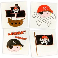 Piraten-Abziehtattoo, 1 Stück, 5cmx 5cm von LG-Imports