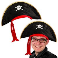 Piratenhut für Erwachsene, Zubehör für Piratenkostüm Karneval, 1 Stück von LG-Imports