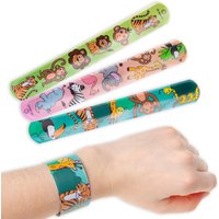 Schnapparmband Wilde Tiere, 1 Stk, 22cm, Mitgebsel zur Dschungelparty von LG Imports