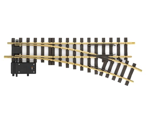 LGB 16050 - Elektrische Weiche rechts Radius 22,5°, Gartenbahn, Spur G von LGB