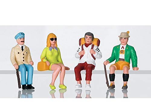 LGB L53007 Figuren-Set Touristen sitzend Zubehör, Bunt von LGB