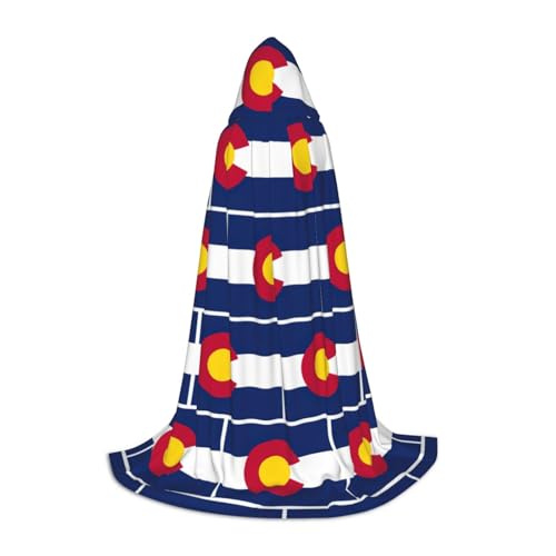 LGHDFYO Colorado Halloween-Umhang mit Staatsflagge, Kapuzenumhang, Cosplay-Kostüm, Unisex, Robecloak für Halloween, Karneval, Party LGHDFYO Colorado Halloween-Umhang mit Staatsflagge, Kapuzenumhang, Cosplay-Kostüm, Unisex, Robecloak für Halloween, Karneval, Party von LGHDFYO
