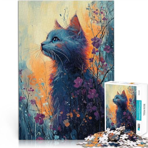 Dekomprimierendes intellektuelles Lernspielzeug Blaue Katze in Blumen Teenager-Puzzles 2000 Teile 70x100cm Gutes Geschenk Dekomprimierendes intellektuelles Lernspielzeug Blaue Katze in Blumen Teenager-Puzzles 2000 Teile 70x100cm Gutes Geschenk von LGNBTGM