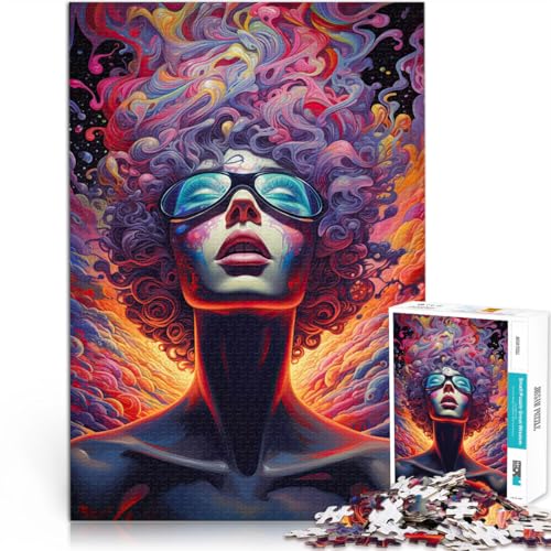 Dekomprimierendes intellektuelles Lernspielzeug Psychedelische Kunst Teenager-Puzzles 1000 Teile 26x38cm Für Paare geeignet Dekomprimierendes intellektuelles Lernspielzeug Psychedelische Kunst Teenager-Puzzles 1000 Teile 26x38cm Für Paare geeignet von LGNBTGM