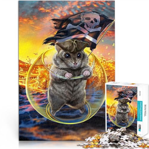 Lernspiel-Herausforderungsspielzeug Kapitän Hamsterpirat 2000-teiliges Puzzle für Teenager 70x100cm EIN Kunstwerk Lernspiel-Herausforderungsspielzeug Kapitän Hamsterpirat 2000-teiliges Puzzle für Teenager 70x100cm EIN Kunstwerk von LGNBTGM