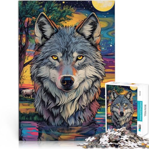 Lernspielzeug Gemälde Wolf 1000-Teile-Puzzle für Erwachsene 26x38cm eignet ganze Familie für ab 14 Jahren Lernspielzeug Gemälde Wolf 1000-Teile-Puzzle für Erwachsene 26x38cm eignet ganze Familie für ab 14 Jahren von LGNBTGM
