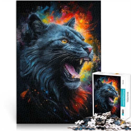 Lernspielzeug für die ganze Familie Das Brüllen der schwarzen Katze Puzzle für Teenager 1000 Teile 26x38cm Verbessern Sie das Gedächtnis Lernspielzeug für die ganze Familie Das Brüllen der schwarzen Katze Puzzle für Teenager 1000 Teile 26x38cm Verbessern Sie das Gedächtnis von LGNBTGM