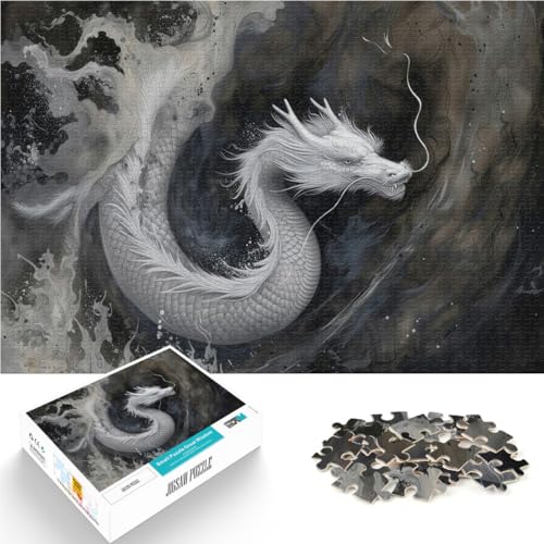 Pädagogisches Spielzeug zum Stressabbau Weißer Drache 1000-Teile-Puzzle für Teenager 50x75cm Heimdekoration Spielzeug für ab 14 Jahren Pädagogisches Spielzeug zum Stressabbau Weißer Drache 1000-Teile-Puzzle für Teenager 50x75cm Heimdekoration Spielzeug für ab 14 Jahren von LGNBTGM