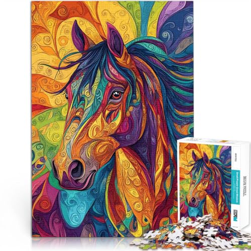 Pädagogisches Spielzeug zum Stressabbau künstlerisches Avatarpferd Puzzle 1000 Teile für Teenager 38x52cm Heimdekoration Spielzeug Pädagogisches Spielzeug zum Stressabbau künstlerisches Avatarpferd Puzzle 1000 Teile für Teenager 38x52cm Heimdekoration Spielzeug von LGNBTGM