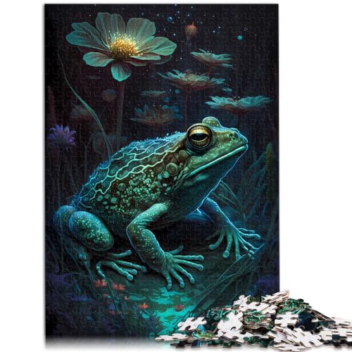 Puzzle, Frosch-Zauberei, 1000-teiliges Puzzle für Erwachsene, Holzpuzzle, jedes Teil ist einzigartig – anspruchsvolles, unterhaltsames Familienspiel, 1000 Teile (50 x 75 cm) von LGNBTGM