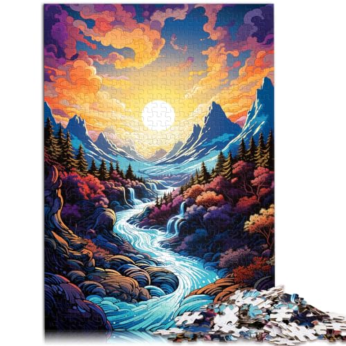 Puzzle, Lernspiele, Fantasielandschaft, Puzzle für Erwachsene und Ren, 300-teiliges Holzpuzzle zum Stressabbau, Urlaub zu Hause, Zeit totschlagen, 300 Teile (26 x 38 cm) von LGNBTGM