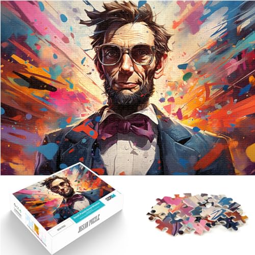 Puzzle, Lernspiele, Stellen Sie Sich farbenfrohe psychedelische Charaktere für Erwachsene vor, 1000-teiliges Puzzle, Geschenke aus Holz, Spaß-Spiele für 1000 Teile (50 x 75 cm) von LGNBTGM