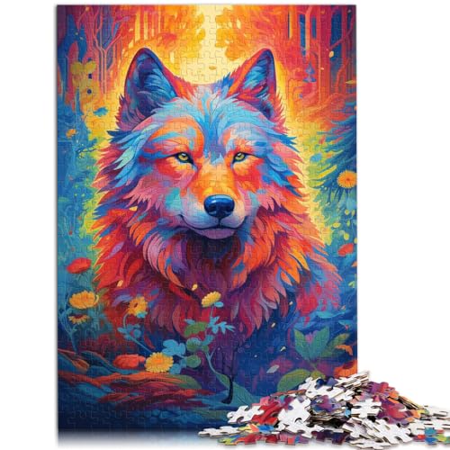 Puzzle, Lernspiele, Wolf Art Series Style, 1000 Teile, für Erwachsene, Geschenke, Holzpuzzle, Stressabbau, Staycation, Zeit totschlagen, 1000 Teile (50 x 75 cm) von LGNBTGM