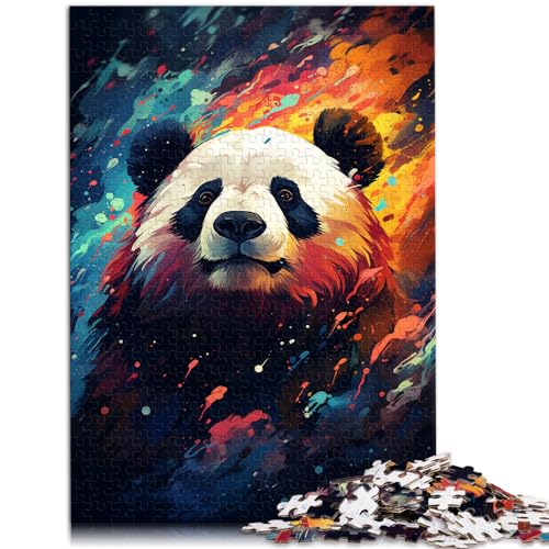 Puzzle, psychedelisches Gemälde, Panda, 1000 Teile, Puzzlespielzeug, Holzpuzzle ganze Familie und Dieses 1000-teilige (50 x 75 cm) von LGNBTGM