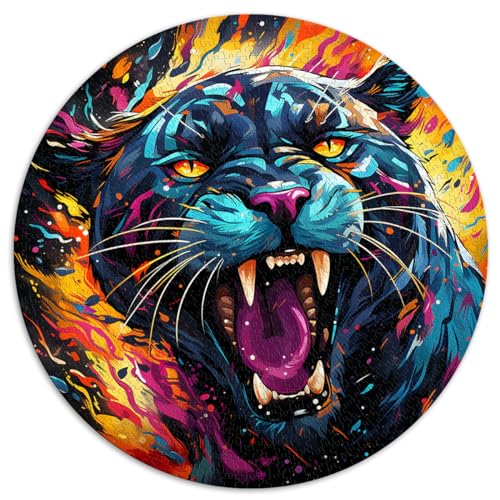 Puzzle „Der aufgeregte Panther“, 1000 Teile, Puzzle für Erwachsene, 26,5 x 26,5 Zoll, Lernpuzzle, Geschenkideen von LGNBTGM