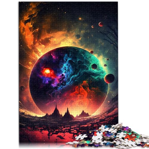 Puzzle „Zusammenbruch der Planeten“ - Puzzle für Erwachsene, 1000 Teile, Holzpuzzle mit vollständig ineinander greifenden und zufällig geformten Teilen, 1000 Teile (50 x 75 cm) von LGNBTGM