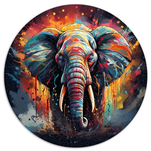 Puzzle Elefant 1000 Teile Puzzle 67,5x67,5cm Puzzle Kunstwerk Spaß bei Heimaktivitäten, Geburtstagsgeschenk, Reisegeschenke, von LGNBTGM