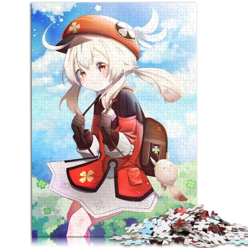 Puzzle Genshin Impact Klee, 1000 große Teile, Puzzle für Erwachsene, Holzpuzzle, Wanddekoration, einzigartige Geburtstags, 1000 Teile (50 x 75 cm) von LGNBTGM