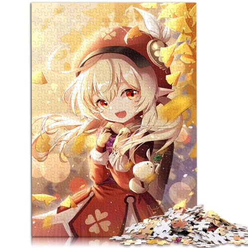 Puzzle Genshin Impact Klee Puzzle für Erwachsene 500 Holzpuzzle Familienspiel zum Stressabbau Schwieriges Herausforderungspuzzle 500 Teile (38 x 52 cm) von LGNBTGM