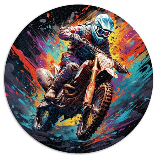 Puzzle-Geschenk, Motocross, buntes Puzzle 1000 Teile, 67,5 x 67,5 cm, Lernpuzzle, Familienspiel und tolles von LGNBTGM