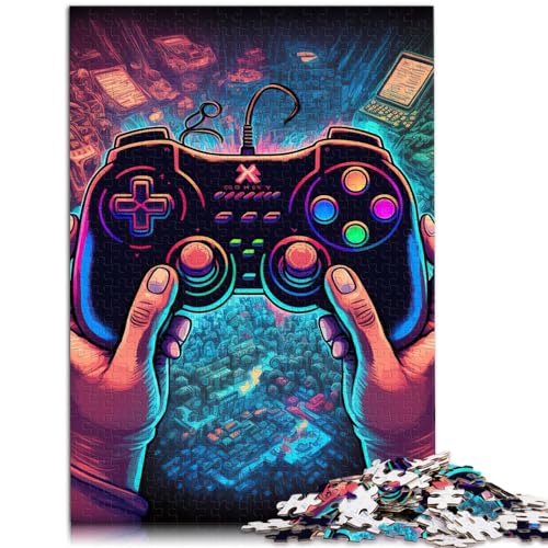 Puzzle-Geschenk, Neon-Spiel, 1000-teiliges Puzzle für Erwachsene, Holz-Puzzle-Spielzeug, Puzzles, Lernspiele, Stressabbau-Puzzles, 1000 Teile (50 x 75 cm) von LGNBTGM