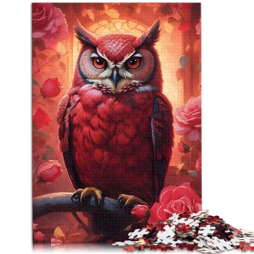 Puzzle-Geschenk, Roseneule, 1000 Teile, Premium-Puzzle, Holzpuzzle, Spielzeug, Puzzle, Lernspiele, Stressabbau-Puzzle, 1000 Teile (50 x 75 cm) von LGNBTGM