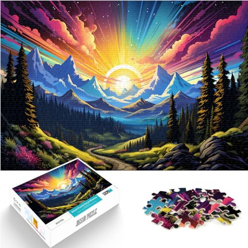 Puzzle-Geschenk, seltsame grüne Ebenen, 500 Puzzles für Erwachsene, 500 Teile, Holzpuzzle, Spaß für Aktivitäten zu Hause, Geburtstagsgeschenk, Reisegeschenke, 500 Teile (38 x 52 cm) von LGNBTGM