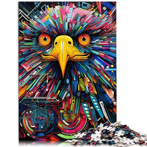 Puzzle | Puzzles Bunte Adler-Puzzles für Erwachsene 500 Teile Holzpuzzle Familienspiel Stressabbau Schwierige Herausforderung Puzzle 500 Teile (38 x 52 cm) von LGNBTGM