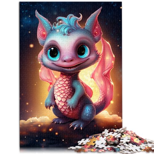 Puzzle | Puzzles Galaxy Dragon Baby 1000-teiliges Puzzle Lernspiele Holzpuzzle Wanddekoration Einzigartige Geburtstags 1000 Teile (50 x 75 cm) von LGNBTGM