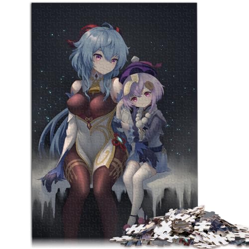 Puzzle | Puzzles Genshin Impact Ganyu Puzzles für Erwachsene 1000-teiliges Puzzle Holzpuzzle Interessantes Puzzle zur Stressreduzierung 1000 Teile (50 x 75 cm) von LGNBTGM