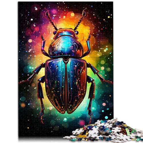 Puzzle | Puzzles Painting Art Beetle 500 große Teile Puzzle für Erwachsene Holzpuzzle ganze Familie und die 500 Teile (38x52cm) von LGNBTGM