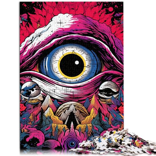 Puzzle-Spiele „Psychedelic Eyes“ 1000 Teile für Erwachsene aus Holz, Puzzle für die ganze Familie, Lernspiele, 1000 Teile (50 x 75 cm) von LGNBTGM