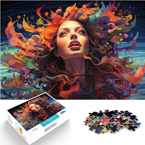 Puzzle-Spiele Fantasie Bunte Kunst Puzzle 1000 Teile Puzzle Holz Puzzle Spielzeug Puzzle Lernspiele Stressabbau Puzzle 1000 Stück (50x75cm) von LGNBTGM