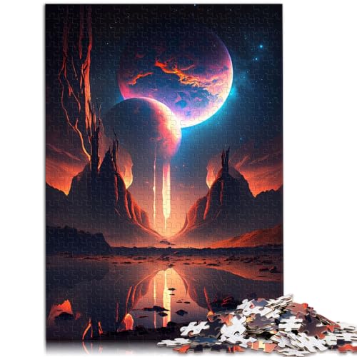 Puzzle-Spiele Fantasy Cosmic Dreamscape für Erwachsene, 1000 Teile, Puzzle-Geschenke, Holz-Puzzle-Spielzeug, Puzzles, Lernspiele, Stressabbau-Puzzles, 1000 Teile (50 x 75 cm) von LGNBTGM