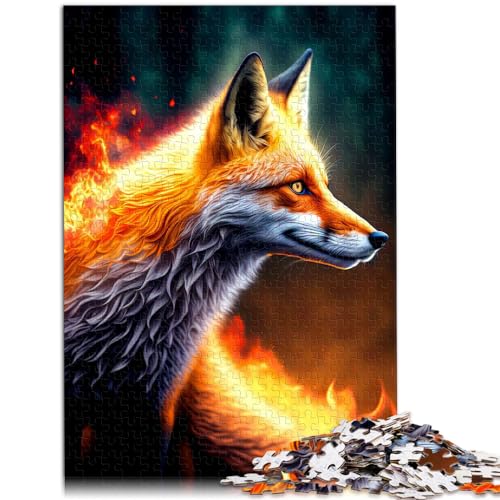 Puzzle-Spiele Fantasy Fox Puzzle für Erwachsene, 1000-teiliges Puzzle aus Holz, lustige Aktivitäten zu Hause, Geburtstagsgeschenk, Reisegeschenk, 1000 Teile (50 x 75 cm) von LGNBTGM