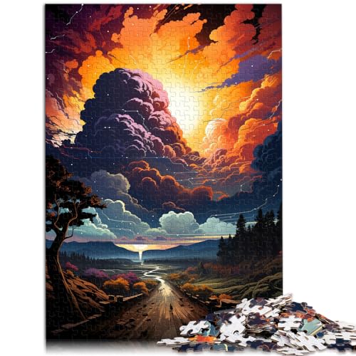 Puzzle-Spiele Schöne Fantasielandschaft 1000-teiliges Puzzle für Erwachsene aus Holz, Wanddekoration, einzigartige Geburtstags, 1000 Teile (50 x 75 cm) von LGNBTGM