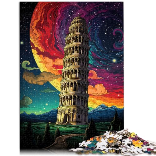 Puzzle für Astronauten im farbenfrohen Universum für Erwachsene, 1000-teiliges Puzzle, Holzpuzzle für Familienspaß und Spieleabend, 1000 Teile (50 x 75 cm) von LGNBTGM