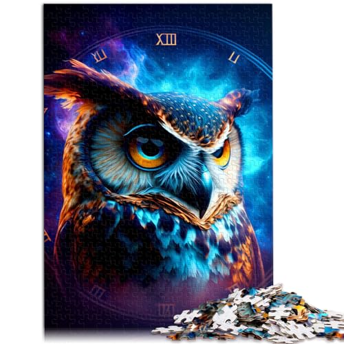 Puzzle für Eule, Puzzle für Erwachsene, 1000-teiliges Puzzle, Holzpuzzle, Spielzeug, Puzzle, Lernspiele, Stressabbau-Puzzle, 1000 Teile (50 x 75 cm) von LGNBTGM