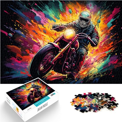 Puzzle für Fantasie-Rennfahrer, farbenfrohe 1000-teiliges Puzzle, Lernspiele, Holzpuzzle, tolles Geschenk für | Spiele 1000 Teile (50 x 75 cm) von LGNBTGM