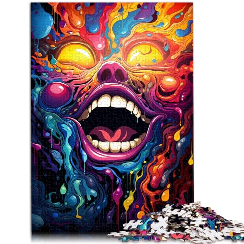 Puzzle für Fantasy-Psychedelische Monster, 500 Teile, Puzzle-Spielzeug, Holzpuzzle, Dekomprimieren, intellektuelles Lernspielzeug, 500 Teile (38 x 52 cm) von LGNBTGM