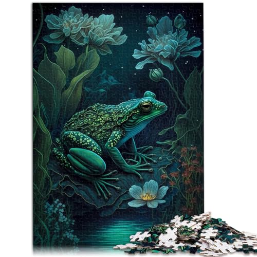 Puzzle für Frosch, mythisches Land, Puzzle 1000 Teile, Holzpuzzle, Spielzeug, Puzzle, Lernspiele, Stressabbau-Puzzle, 1000 Teile (50 x 75 cm) von LGNBTGM