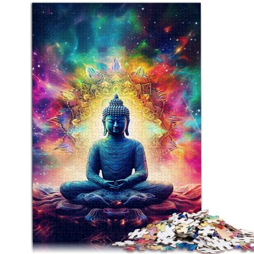 Puzzle für Galaxy Buddha, 1000 Teile, Holzpuzzle, Spielzeug, Puzzle, Lernspiele, Stressabbau-Puzzle, 1000 Teile (50 x 75 cm) von LGNBTGM