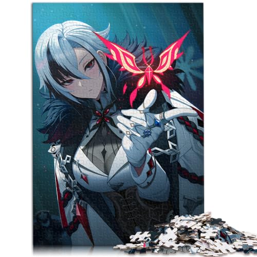 LGNBTGM Puzzle für Genshin Impact Arlecchino, 1000 Teile Holzpuzzle, Anime Stil, 50 x 75 cm, 14+ Jahre, 1 Set, 1000 Teile, 1 Puzzle von LGNBTGM