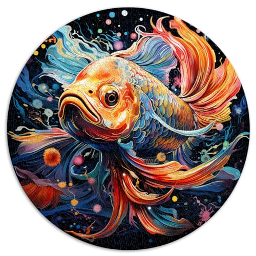 Puzzle für Goldfische für Erwachsene, 1000-teiliges Puzzle, Lernspiele, 26,5 x 26,5 Zoll, Puzzlespiel mit vollständig ineinander greifenden und zufällig geformten Teilen von LGNBTGM