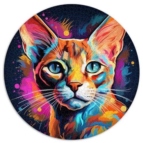 Puzzle für Katzen, Puzzle für Erwachsene, 1000 Teile, 26,5 x 26,5 Zoll, Puzzle, Mitmachspiel, Geburtstagsgeschenk, Geschenke für oder, Wandkunst von LGNBTGM