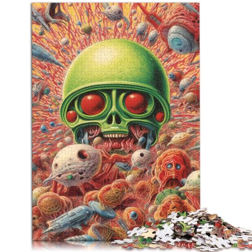 Puzzle für Martian Menagerie, Puzzle für Erwachsene, 1000 Teile, Holzpuzzle, Spielzeug, Puzzle, Lernspiele, Stressabbau-Puzzle, 1000 Teile (50 x 75 cm) von LGNBTGM